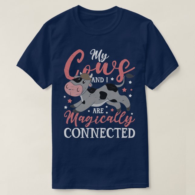 Landwirtschaftliche Nutztierkuh Funny Bauer Farm T-Shirt (Design vorne)