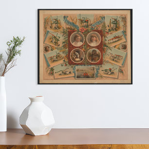 Landwirtschaftliche Pflugwerkzeuge Ephemera Poster