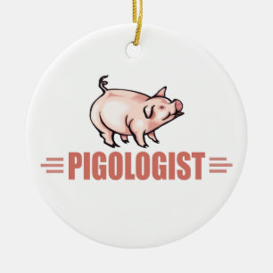 Landwirtschaftliche Schweine Keramikornament