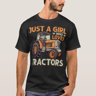 Landwirtschaftlicher Lebensstil Nur Ein Mädchen Da T-Shirt
