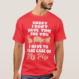 Landwirtschaftlicher Schweinefleisch-Bauer T-Shirt