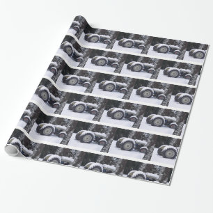 Landwirtschaftliches Schneetraktor-Foto-Verpackung Geschenkpapier