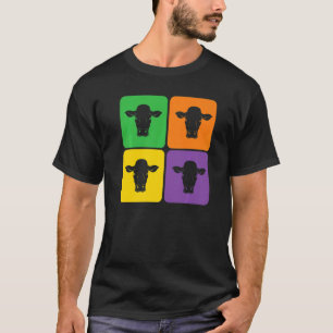Landwirtschaftliches Tier Kuh Landwirtschaft Baue T-Shirt