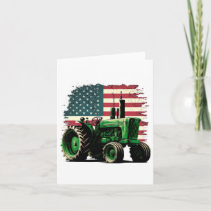 Landwirtschaftsbetrieb Traktor US Flagge Traktor A Karte