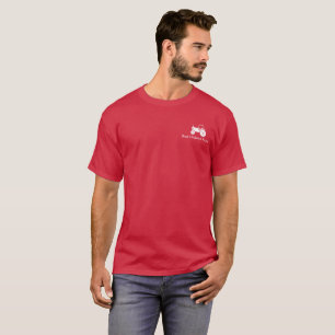 Landwirtschaftsbetrieb weißes Traktor-Promo-Grafik T-Shirt