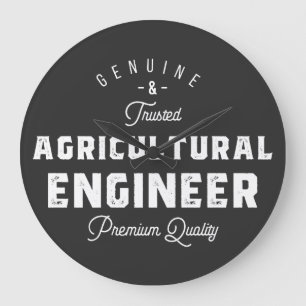 Landwirtschaftsingenieur, cool, Ingenieur, Ingenie Große Wanduhr