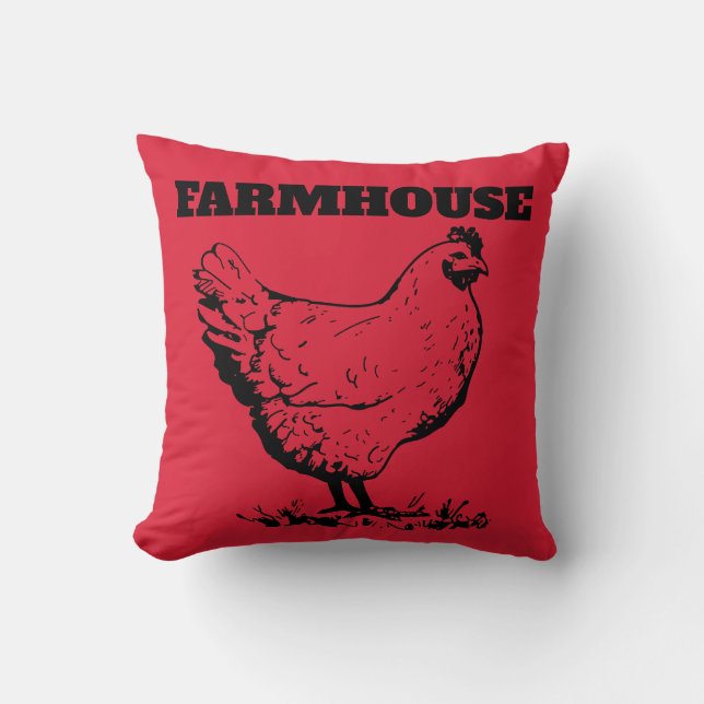 LANDWIRTSCHIKKEN/ROOSTER PILLOWS KISSEN (Vorderseite)
