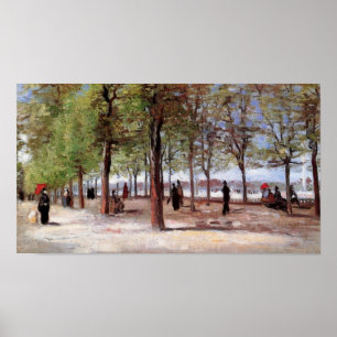 Lane am Jardin du Luxembourg, Vincent van Gogh Poster