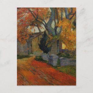 Lane bei Alchamps Arles von Paul Gauguin Postkarte