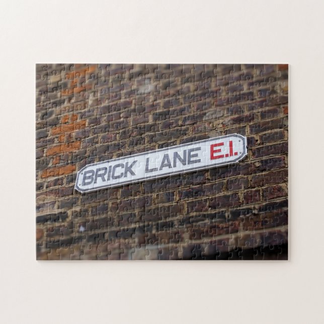 Lane en brique - Londres - Signe de rue - Puzzle (Horizontal)
