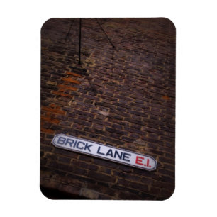 Lane en brique - Panneau de rue - Londres - Magnet