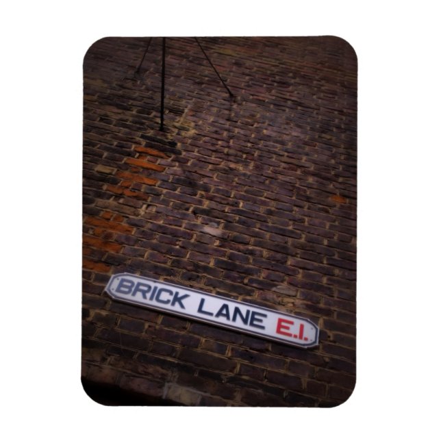 Lane en brique - Panneau de rue - Londres - Magnet (Vertical)