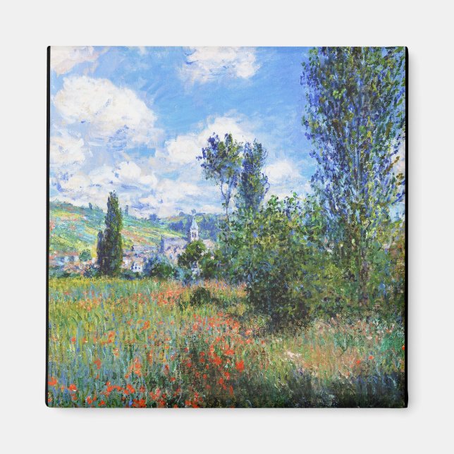 Lane in Poppy Fields Saint-Martin Claude Monet Magnet (Vorne)
