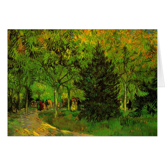 Lane in Public Garden Arles Van Gogh (Vorderseite (Horizontal))
