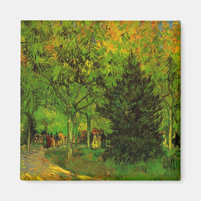 Lane in Public Garden Arles Van Gogh Magnet (Vorne)