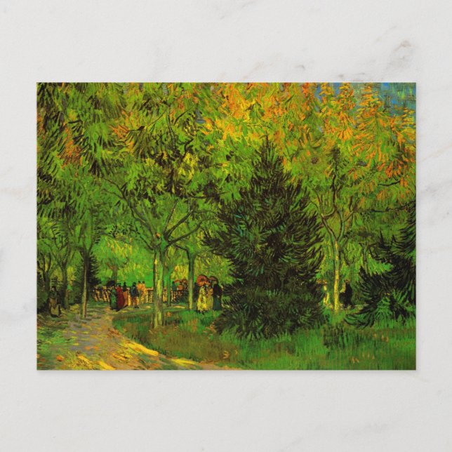 Lane in Public Garden Arles Van Gogh Postkarte (Vorderseite)