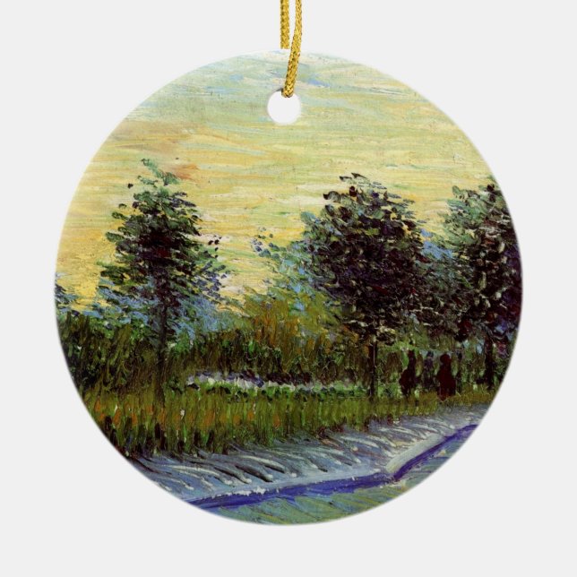 Lane in Voyer d'Argenson Park von Vincent van Gogh Keramikornament (Vorne)