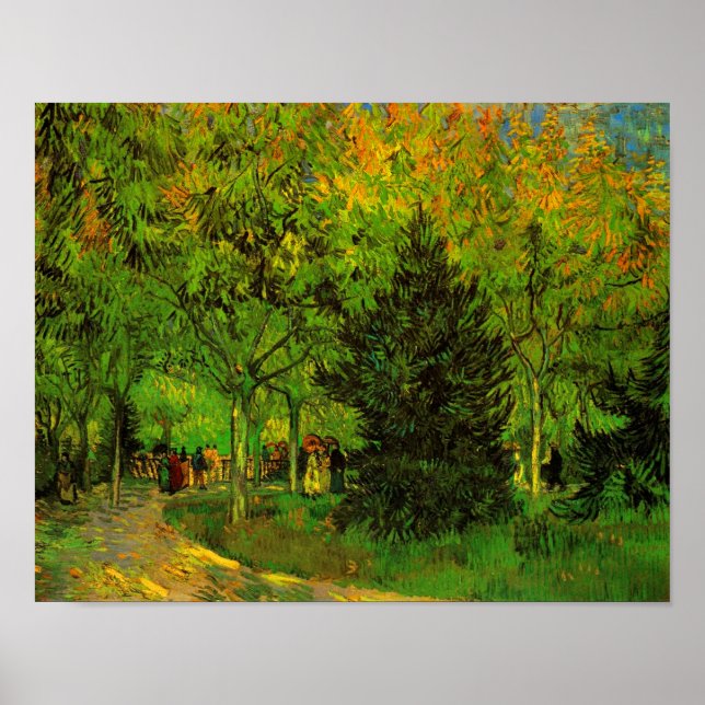 Lane Public Garden Arles Van Gogh Poster (Vorne)