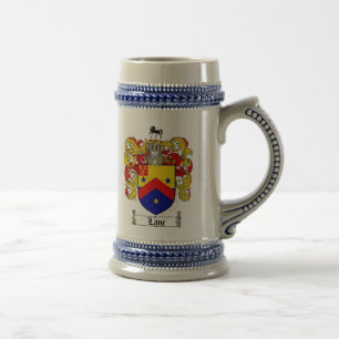 Lane-Wappen Stein / Lane-Familienwappen Stein Bierglas