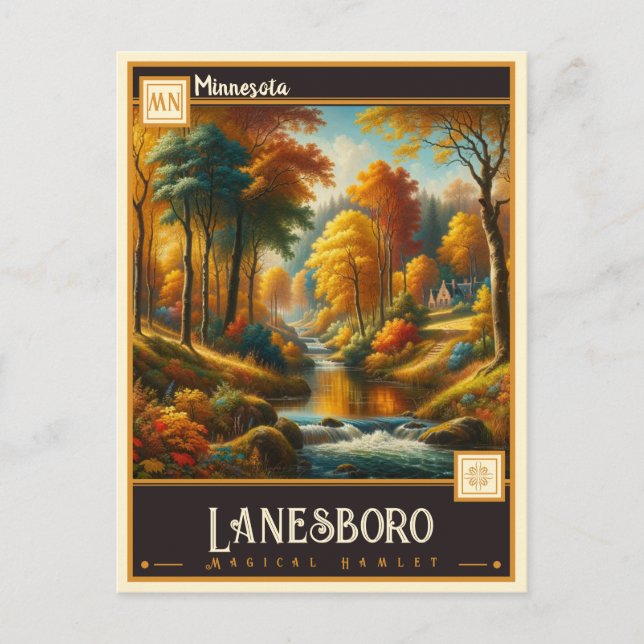 Lanesboro, Minnesota | VINTAG Postkarte (Vorderseite)