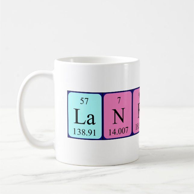 Lanfranco périodique nom de table mug (Gauche)