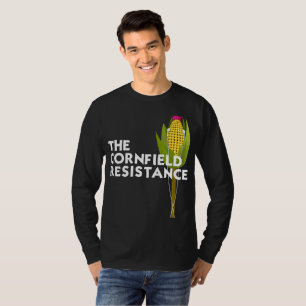 Lang geschliffenes T-Shirt für Männer - Kornfeld