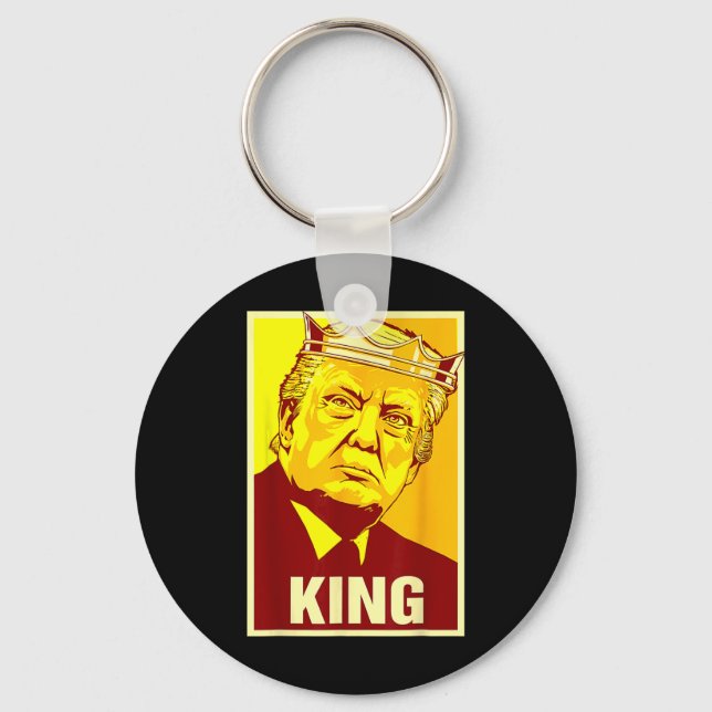 Lang lebe der König Donald Trump Trump König Ameri Schlüsselanhänger (Vorderseite)
