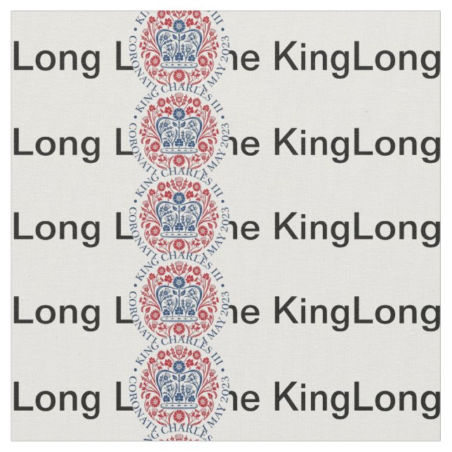 Lang lebe der König - Karl III. Stoff (Nahaufnahme)