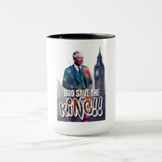 Lang lebe der König-Krönung Mai 06 AI Generated Tasse
