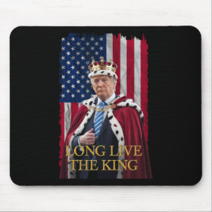 Lang lebe der König Vintage Retro Trump Portrait 4 Mousepad