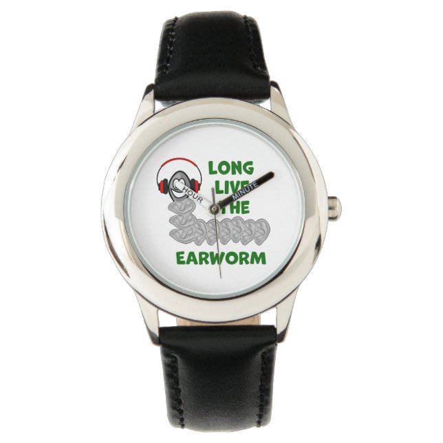 Lang lebe der Wurm Armbanduhr (Vorderseite)