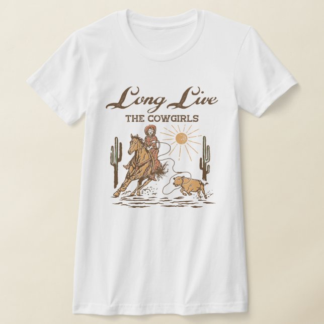 Lang lebe die Cowgirls T-Shirt (Ablage )