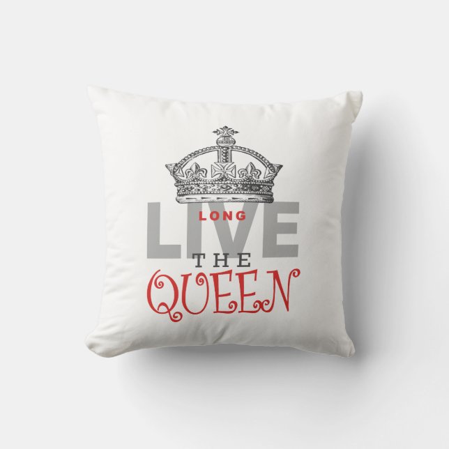Lang lebe die QUEEN! Kissen (Vorderseite)
