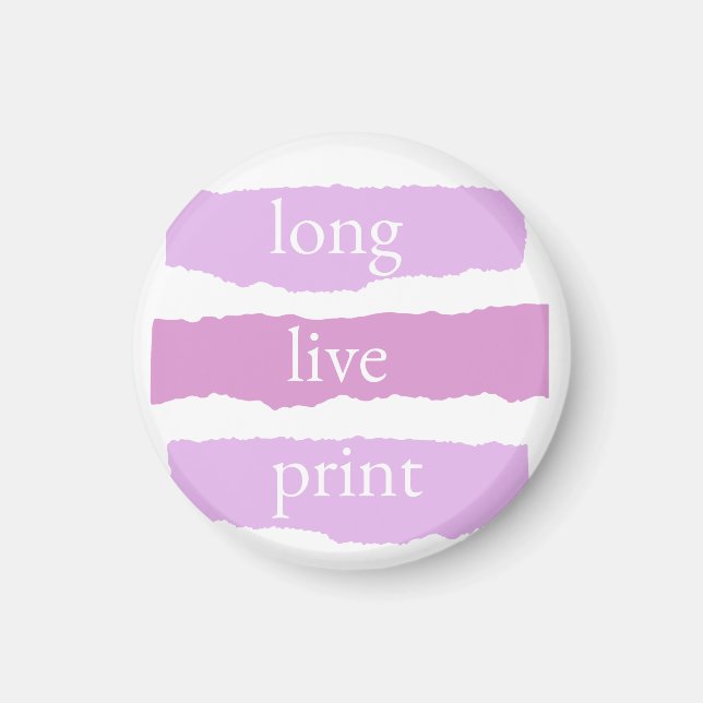 lang lebe druck kleiner stift magnet (Vorne)