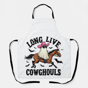 Lang lebe Ghouls Spooky Halloween Ghost Cowboy Schürze