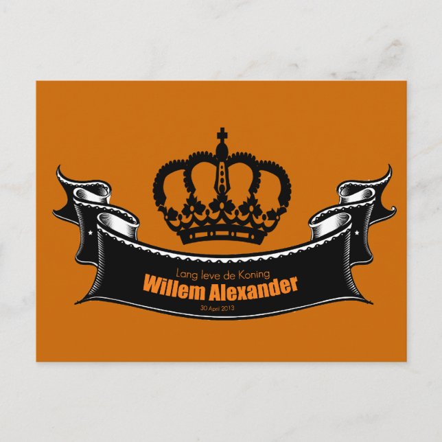 Lang leve de Koning Postkarte (Vorderseite)