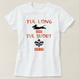 Lang und das Kurze: Dackel und Pickleball T-Shirt