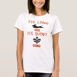 Lang und das Kurze: Dackel und Pickleball T-Shirt