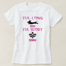 Lang und das Kurze: Dackel und Pickleball T-Shirt