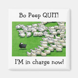 Lang verlor Lamb: Bo Peep QUIT! Magnet
