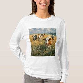 Langarm-Basic-T-Shirt für Frauen T-Shirt