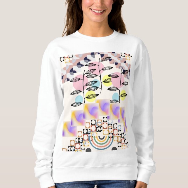 Langarm-Frauenhemd Sweatshirt (Vorderseite)