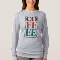 Langarm Grafik T-Shirt für Kaffeeliebhaber
