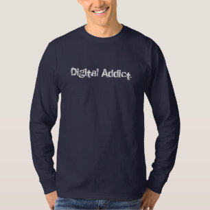 Langarm-Hemd für digitales süchtiges Shirt