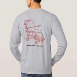 Langärm - schwarzer Druck T-Shirt