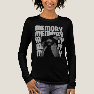 Langarm-T-Shirt mit Grafik-Typografie-Erinnerung Tri-Blend Shirt