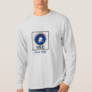 Langarm-T-Shirt zentriertes Emblem (VEC) T-Shirt