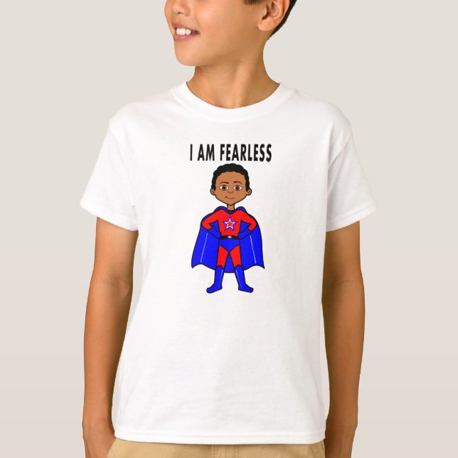 Langärmelige Superheldin Ich BIN furchtlose T - Sh T-Shirt (Vorderseite)