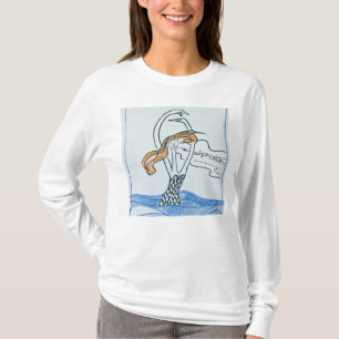 Langärmeliges Shirt mit Originalkunst von Tony Ci