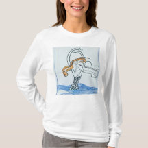 Langärmeliges Shirt mit Originalkunst von Tony Cim